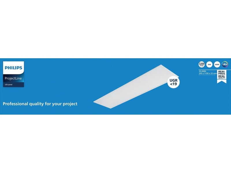 Philips ProjectLine Panel 30x120 cm 3200 lm 4000K white