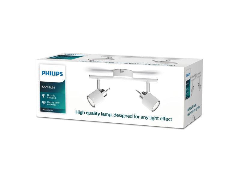 Philips Meranti 2-spot track white