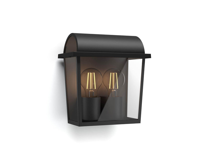 Philips Harvest wall lantern black 2x42W 230V