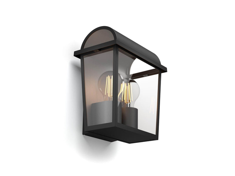 Philips Harvest wall lantern black 2x42W 230V