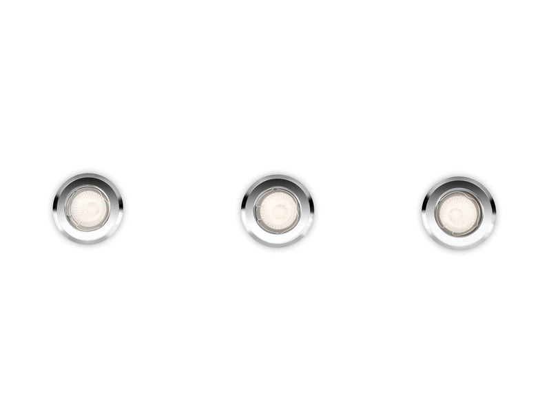Philips Enif recessed spotlights 3-pack chrome