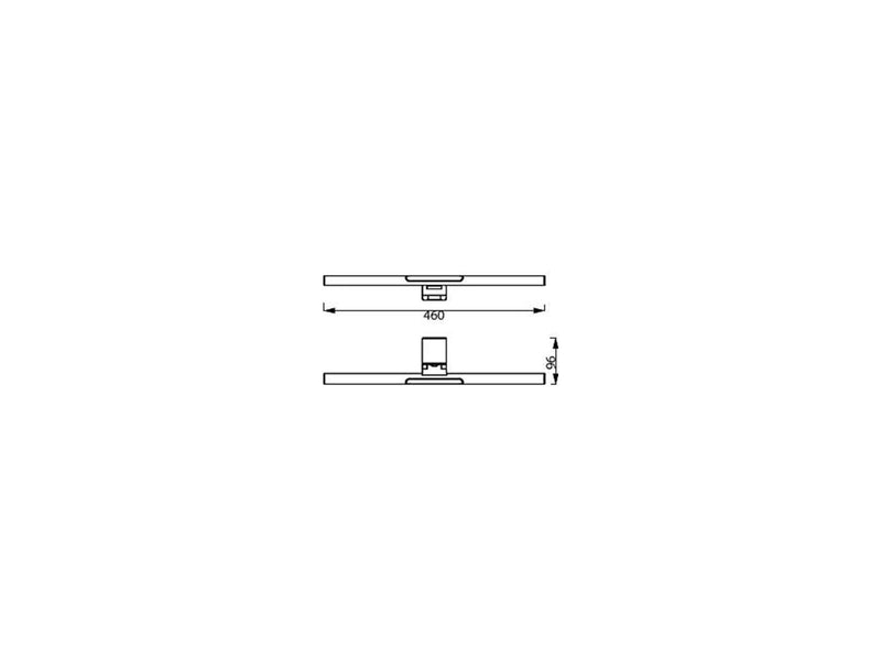 Philips Edison schreibtischlampe 460 mm, 3000/4000/5000K, schwarz