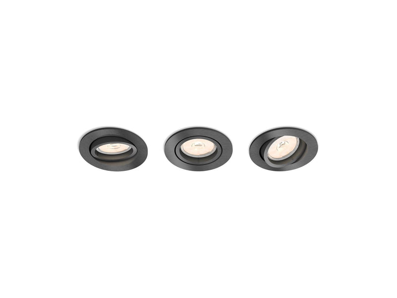 Philips DONEGAL recessed grey 3xNW 230V