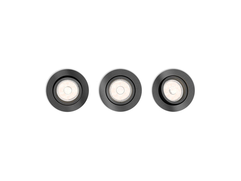 Philips DONEGAL recessed grey 3xNW 230V
