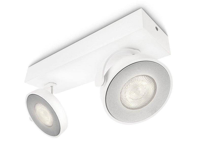 Philips Clockwork spot rail 2x5W 2700K white