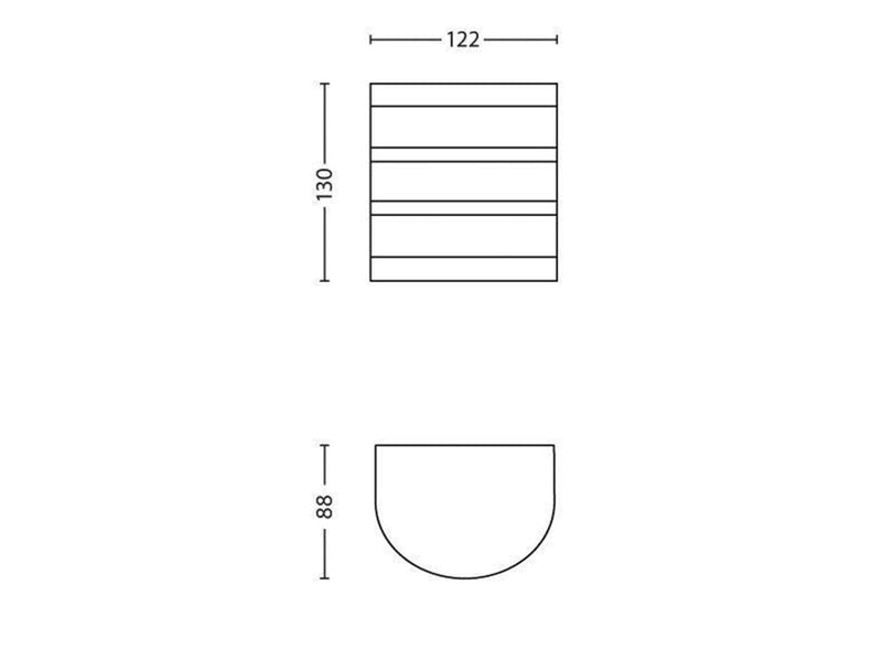 Philips Calgary wall lantern inox 1x3W 230V
