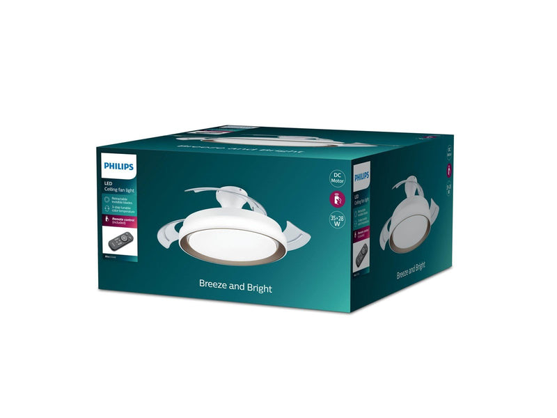 Philips Bliss DC Fan ceiling 28W+35W TW Gold