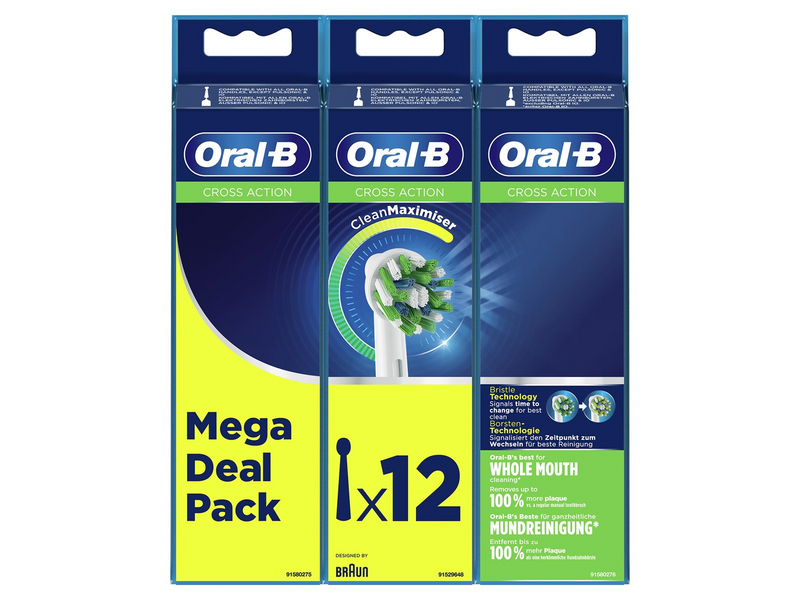Oral-B Bürstenköpfe Cross Action toothbrush heads 12 pcs.