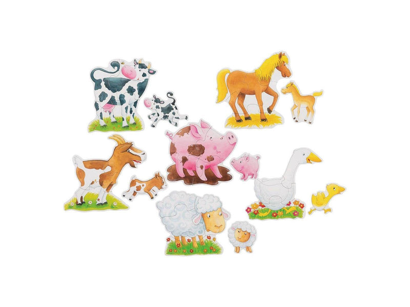 Goki Wooden Jigsaw Puzzle Farm Animals 25 pcs.