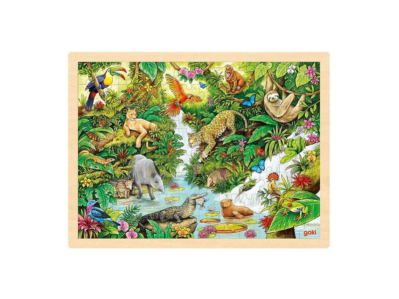 Goki Wooden Jigsaw Puzzle In the Jungle 96pcs. Holz