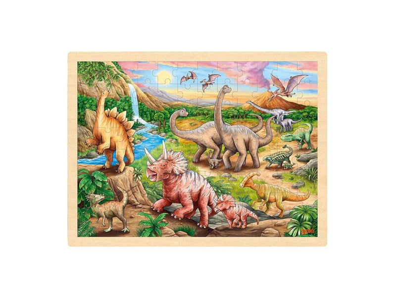 Goki Wooden Jigsaw Puzzle Dinosaur 96pcs. Holz
