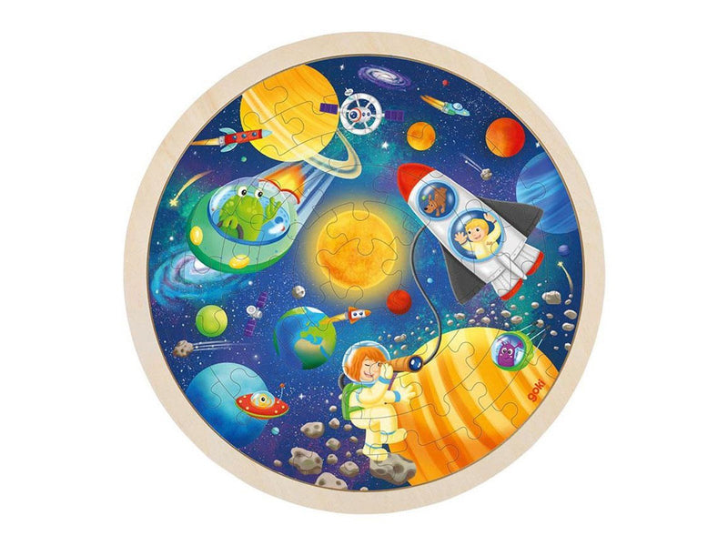 Goki Wooden Jigsaw Puzzle Around Space Travel 57pcs. Holz