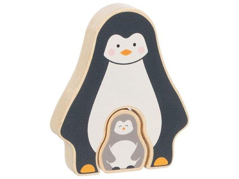 Goki Wooden Puzzle Standing Penguin 2 pcs. Holz