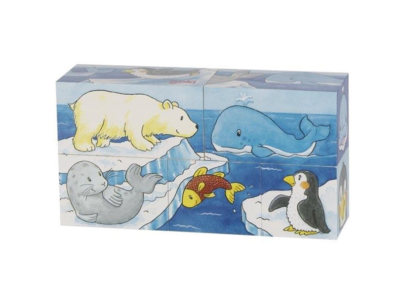 Goki Wooden Block Puzzle Safari 5 pcs. Holz