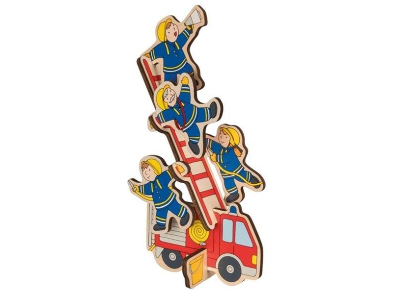 Goki Wooden Stacking Puzzle Fire Department 8 pcs. Holz