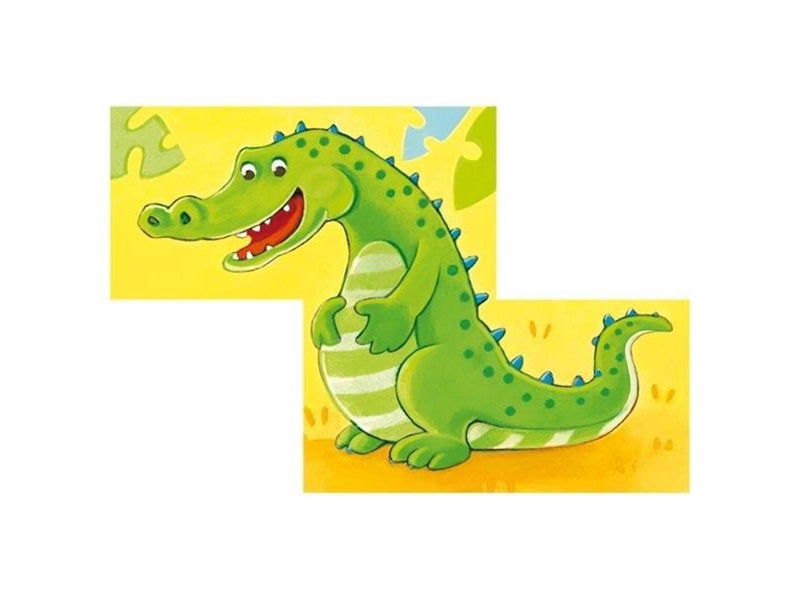 Goki Wooden Block Puzzle Wild Animals 4 pcs. Holz