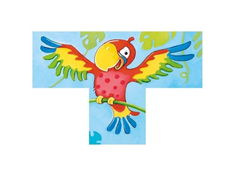Goki Wooden Block Puzzle Wild Animals 4 pcs. Holz