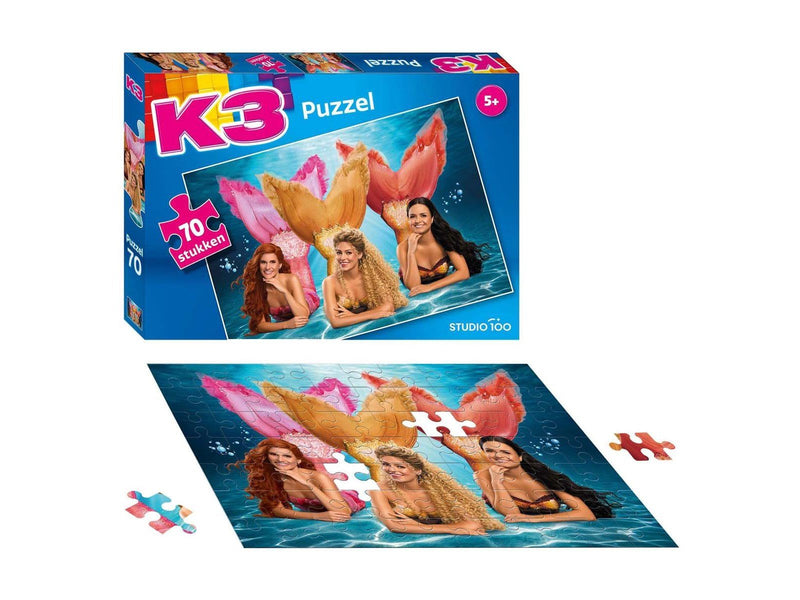 Studio 100 K3 Jigsaw Puzzle - Song of the Mermaid 70 pcs.