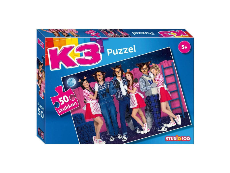 Studio 100 K3 Jigsaw Puzzle 3 Piglets and the Wolves 50 pcs.