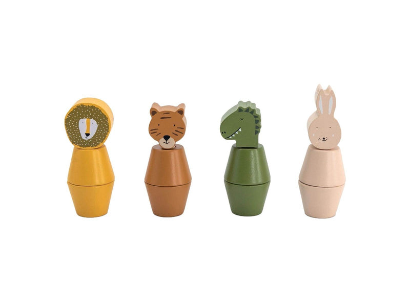 Trixie Baby Wooden Screw Animals 12 pcs.