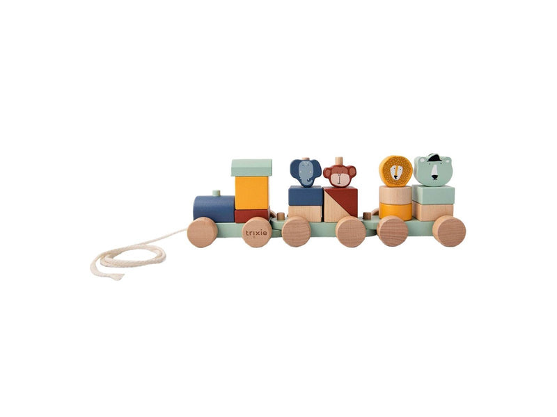 Trixie Baby Wooden Animal Train 19 pcs.