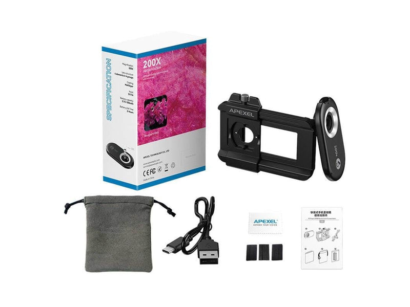 APEXEL Lens for phone 200x  APL-MS200