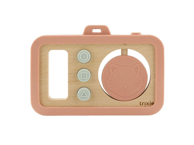 Trixie Baby Wooden Silicone Baby Camera - Mrs. Cat