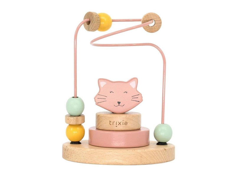 Trixie Baby Wooden Motor Skills Spiral - Mrs. Cat