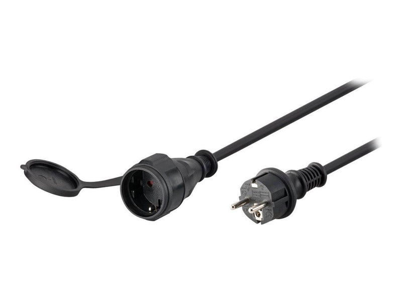 Pro goobay - power cable - Power (CEE 7/4) - Type F Plug - 25 m - Schwarz