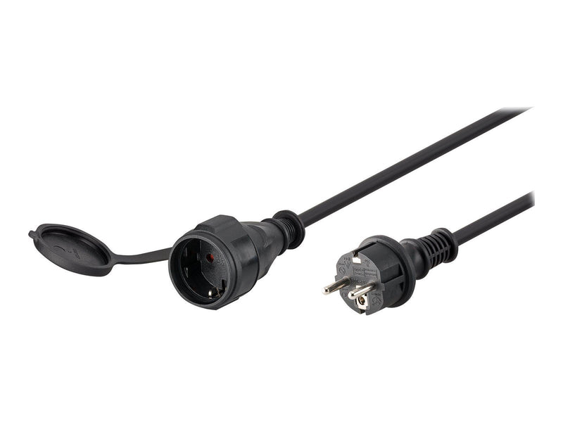 Pro goobay - power cable - Power (CEE 7/4) - Type F Plug - 25 m - Schwarz