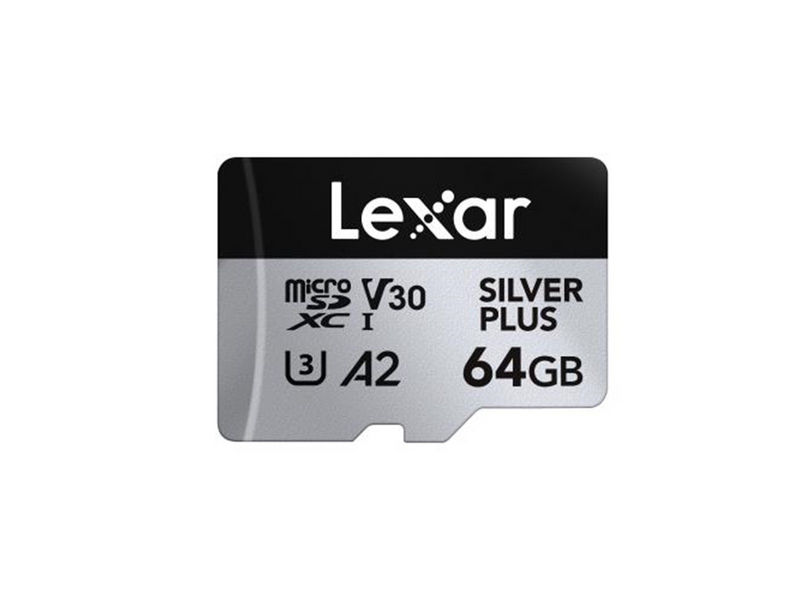 Lexar Professional Silver Plus MicroSD/SD - 205MB/s - 64GB