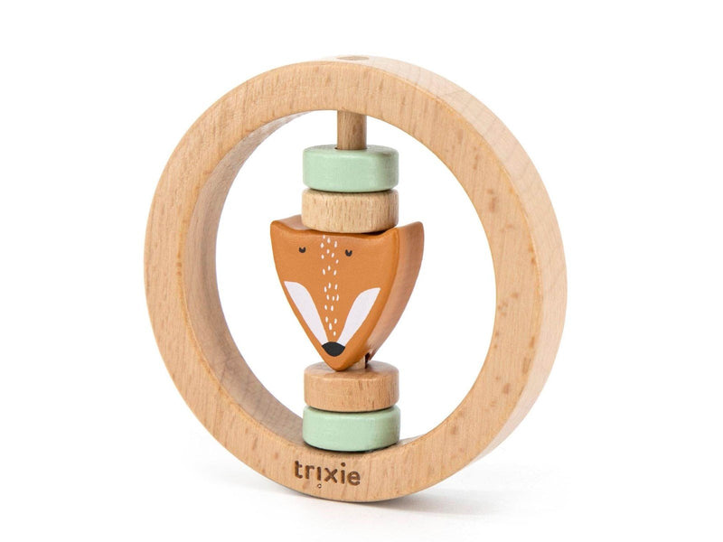 Trixie Wooden Round Rattle - Mr.Fox