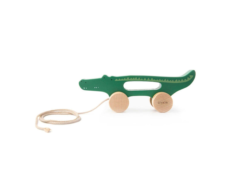 Trixie Wooden Pull Figure - Mr. Crocodile