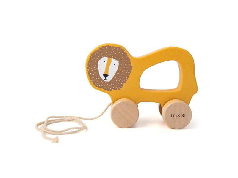 Trixie Wooden Pull Figure - Mr. Lion