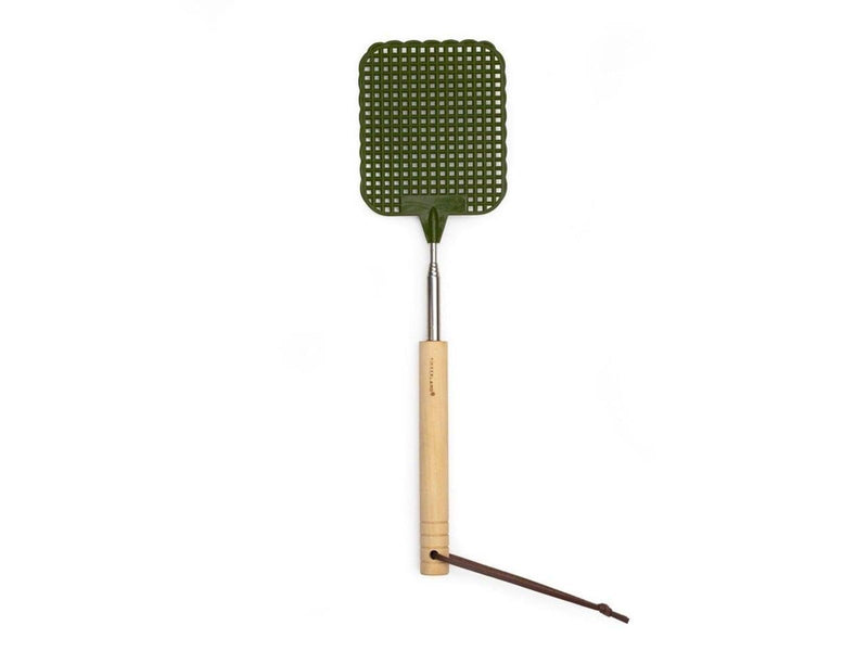 Kikkerland Extendable Fly Swatter Assorted Black/Green