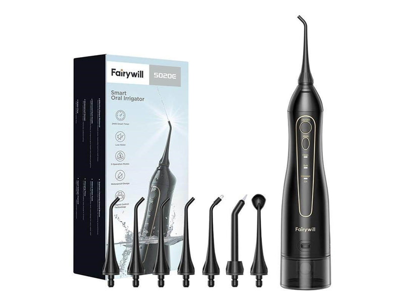 Fairywill Zahnseide Water Flosser FW-5020E (Black)