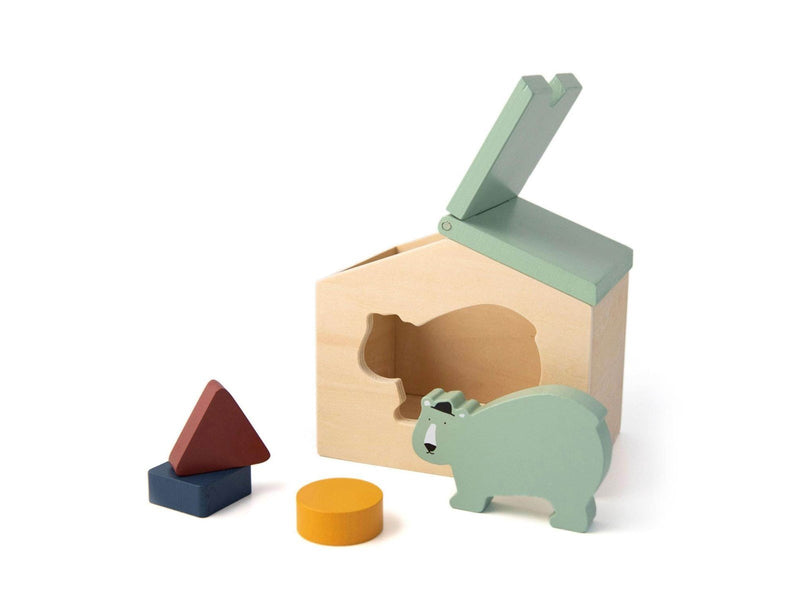 Trixie Baby Wooden House with Blocks - Mr. Polar Bear