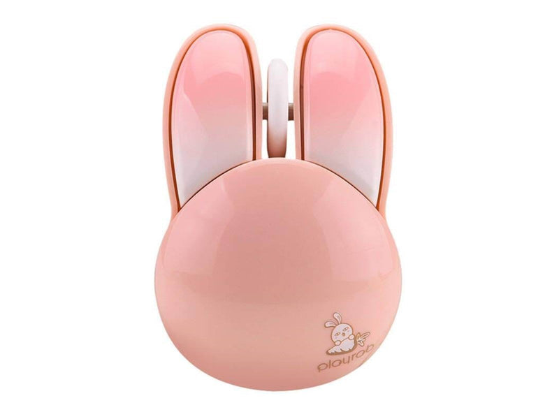 Mofii Wireless Mouse + Bluetooth Rabbit M6DM Oil Painting (White-Pink) - Maus (Pink)