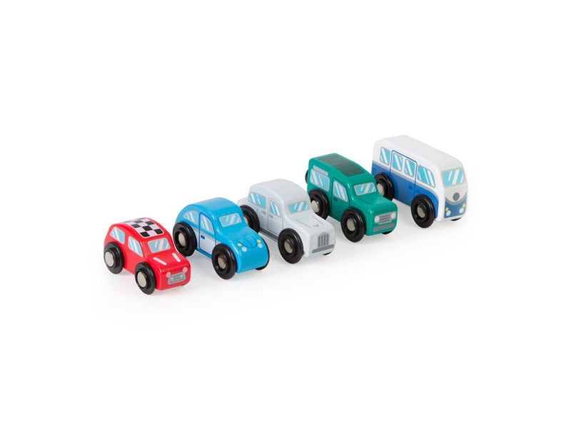 Tidlo Wooden Retro Cars Set of 5