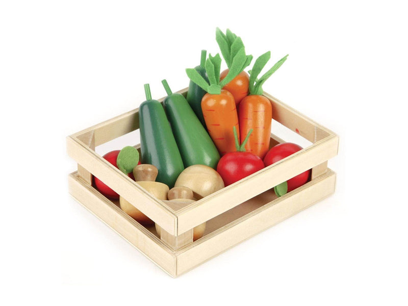 Tidlo Wooden Winter Vegetables in a Crate