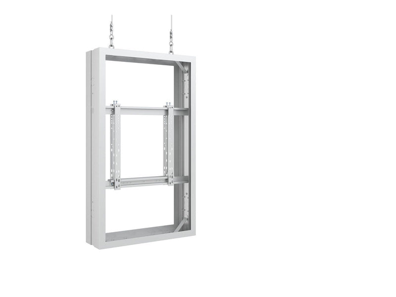 Multibrackets M Pro Series mounting kit - back-to-back - for LCD display - medium - white RAL 9005 50 kg 55" From 200 x 200 mm