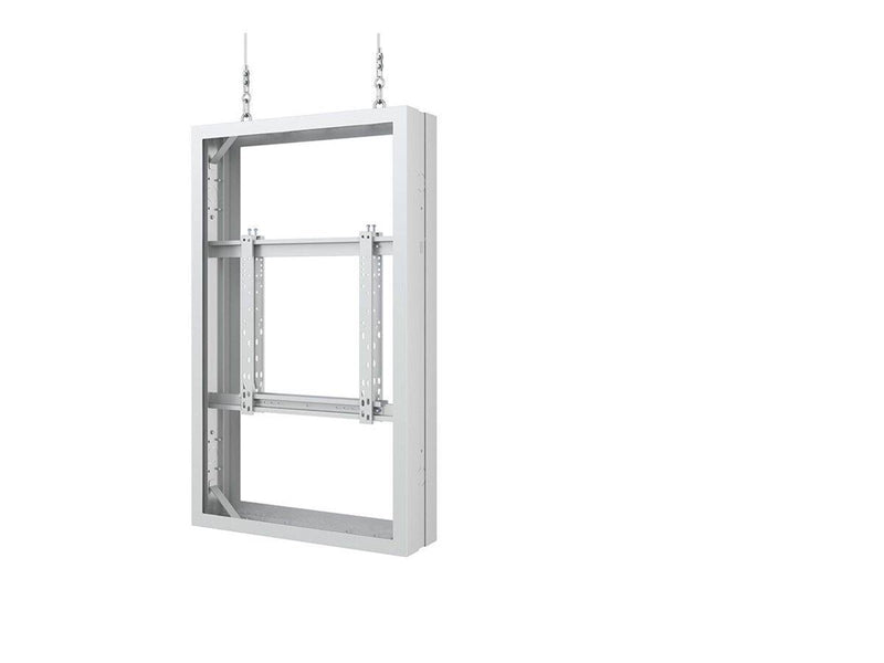 Multibrackets M Pro Series mounting kit - back-to-back - for LCD display - medium - white RAL 9005 50 kg 55" From 200 x 200 mm