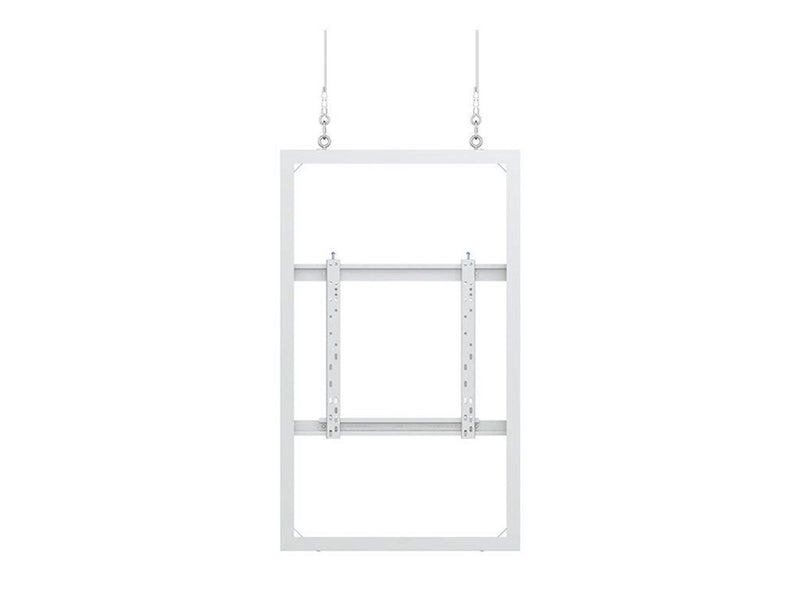 Multibrackets M Pro Series mounting kit - back-to-back - for LCD display - medium - white RAL 9005 50 kg 55" From 200 x 200 mm