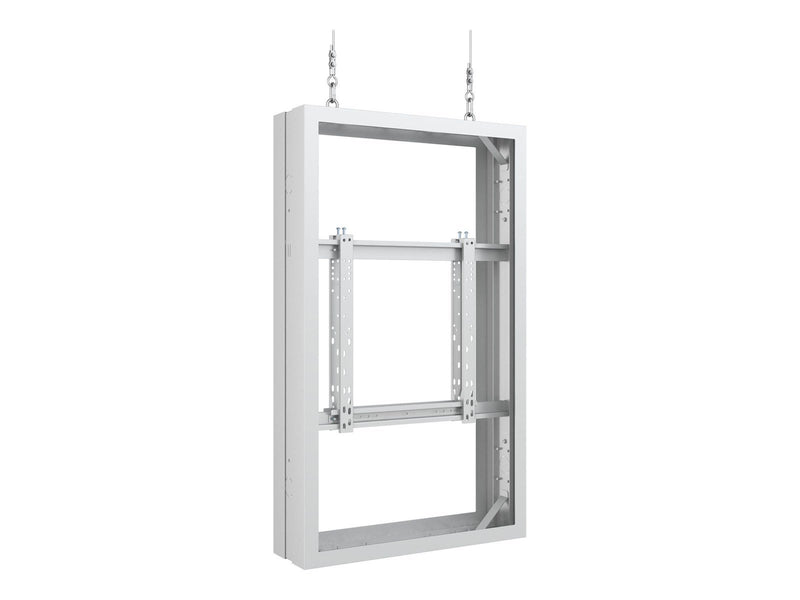 Multibrackets M Pro Series mounting kit - back-to-back - for LCD display - medium - white RAL 9005 50 kg 55" From 200 x 200 mm