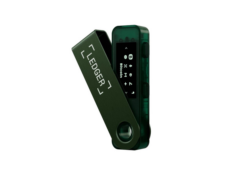 Ledger Nano S Plus Crypto Hardware Wallet - Emerald Green