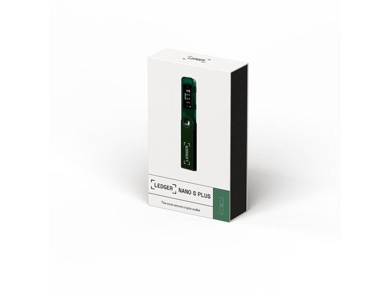 Ledger Nano S Plus Crypto Hardware Wallet - Emerald Green