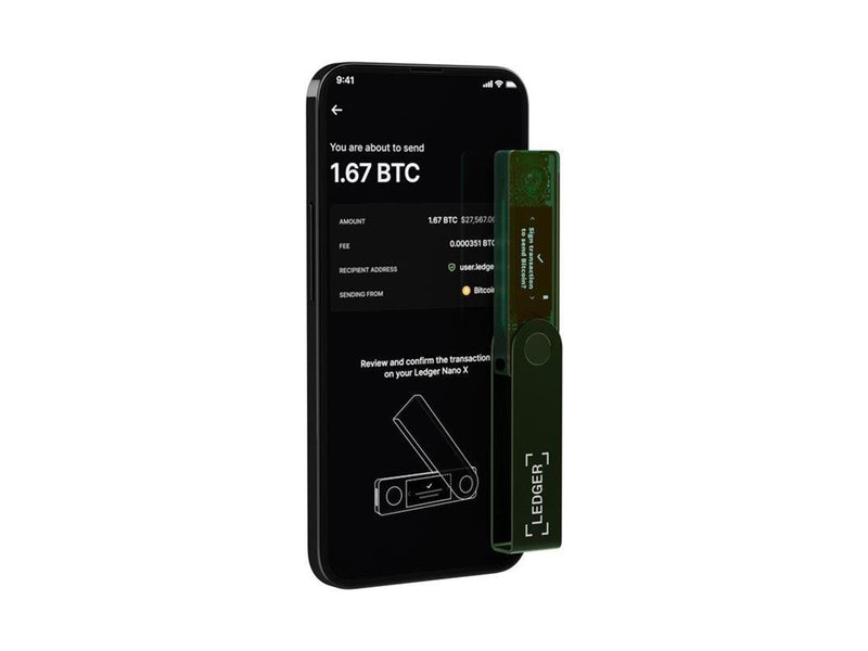 Ledger Nano X Crypto Hardware Wallet - Emerald Green