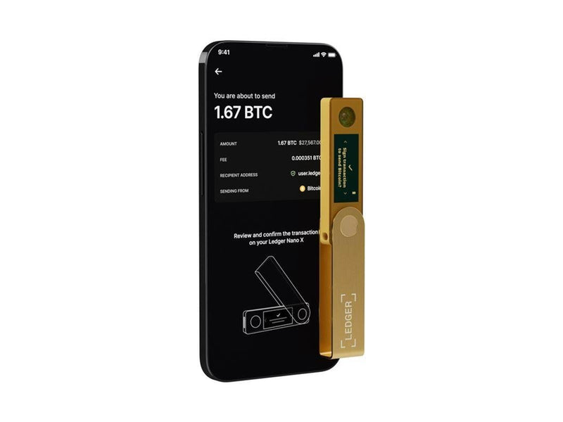 Ledger Nano X Crypto Hardware Wallet - Gold