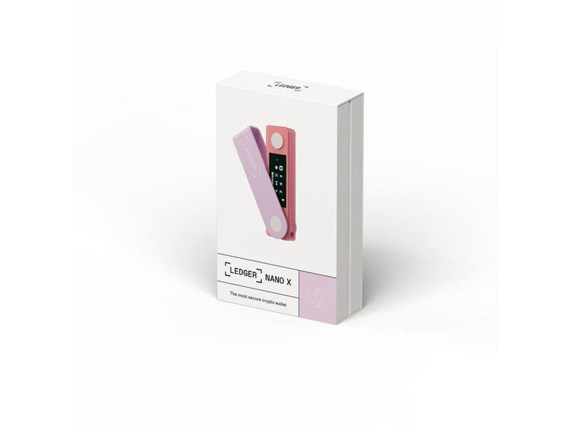 Ledger Nano X Crypto Hardware Wallet - Pastel Pink
