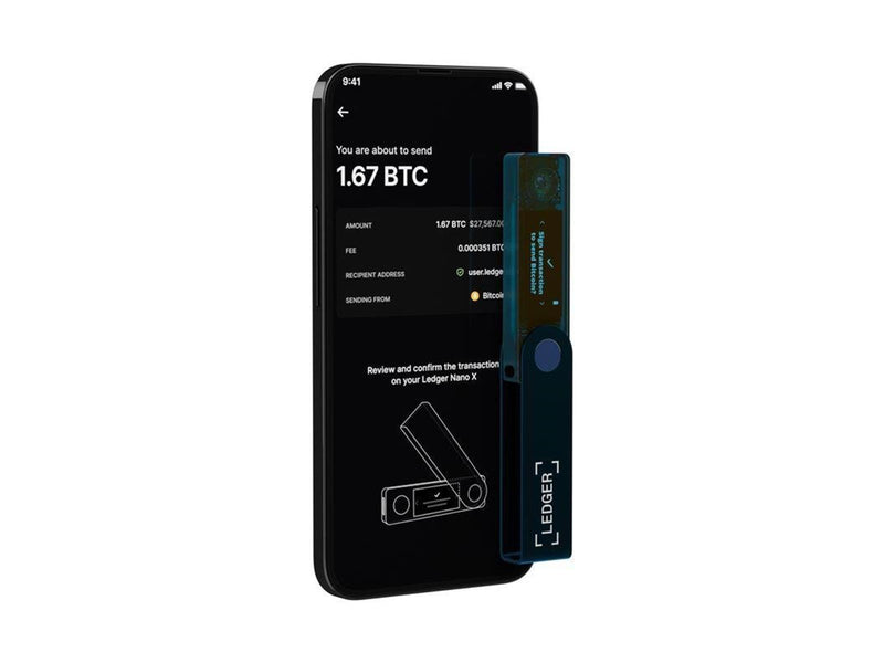 Ledger Nano X Sapphire Crypto Hardware Wallet - Blue